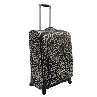 Nicole Miller Camo Cheetah 24 inch Expandable Spinner Upright Suitcase Nicole Miller 24" 25" Uprights