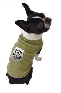 Ruff Ruff and Meow Dog Tank Top, Proud to Serve, Green, Extra Large  Pet Dresses 