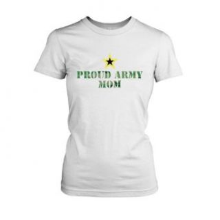 Insomniac Arts Proud Army Mom Ladies T Shirt Clothing