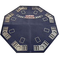 Blue Four fold 48 inch Blackjack Table Top Casino & Poker Tables