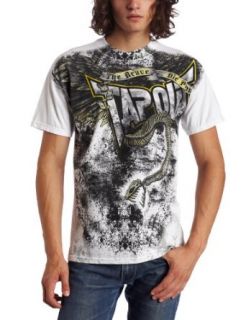 TapouT Men's Die Proud Tee, White, Large Clothing