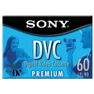 Sony 60 Minute Digital Video Cassette Premium MiniDV Tapes 10 Pack Sony Camcorder Media