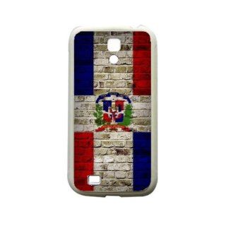 Dominican Republic Brick Wall Flag Samsung Galaxy S4 White Silcone Case   Provides Great Protection Cell Phones & Accessories