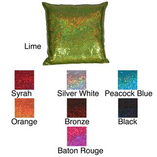 Jazzy Sequins 17 inch Square Pillow Thro Throw Pillows
