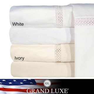 Grand Luxe Payton Egyptian Cotton Sateen Deep Pocket 1200 Thread Count Sheet Set Veratex Sheets