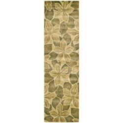 Nourison Chambord Gold Floral Rug (2'3 x 8') Nourison Accent Rugs