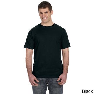 Men's Ringspun Solid Color Short Sleeve Cotton T shirt Anvil Shirts