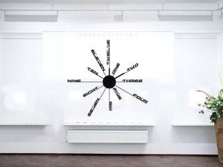Room Decor Adhesive Letter DIY Modern House Decoration Wall Clock  
