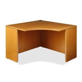 Lorell Products   Corner Desk, 42"x42"x29 1/2", CY   Sold as 1 EA   87000 Series Wood Laminate Furniture features 1 1/4" thick laminate tops and grommet holes for easy cord routing. The desk offers two grommet holes. The reversible retu