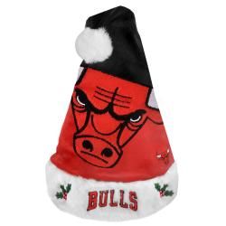 Chicago Bulls 2011 Colorblock Runoff Logo Santa Hat Forever Collectibles Basketball