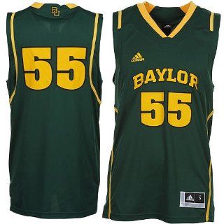 NCAA adidas Baylor Bears #55 Replica Basketball Jersey   Green (Large)  Sports Fan Jerseys  Sports & Outdoors