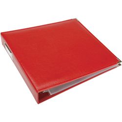 Classic Red Faux Leather Album (13 x 15) We R Memory Keepers Scrapbook Albums
