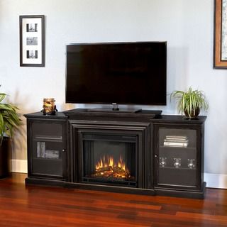 Real Flame Frederick Blackwash Electric Entertainment Fireplace Real Flame Indoor Fireplaces