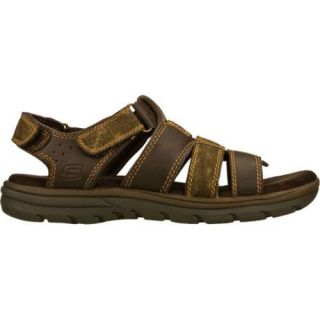 Men's Skechers Relaxed Fit Supreme Equipt Brown Skechers Sandals