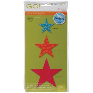 GO Fabric Cutting Dies Star 2in, 3in & 4in Accuquilt Other Tools