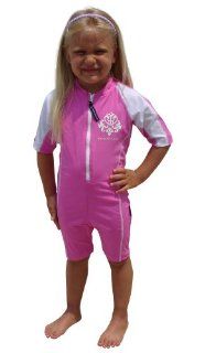 Sun Protective UV Swimsuit   Pink Sunsuit   UPF/SPF Protection   Baby & Toddler Girls  12 24 months  Baby