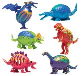 Hog Wild Dinosaur Puzzled Eggs   Triceratops Toys & Games