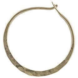 Goldfill 23 mm Hammered Hoop Earrings Tressa Collection Gold Overlay Earrings
