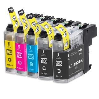 INKUTEN Compatible Brother High Yield Ink Cartridges (Pack of 5) Inkjet Cartridges