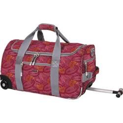 J World Carry On Rolling Duffle with Single Handle Paisley J World Rolling Duffels