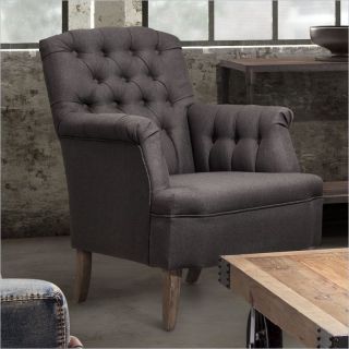 Zuo Castro Armchair in Charcoal Gray   98081