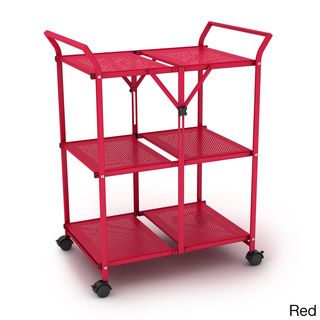 3 shelf Metal Folding Cart with Handle Atlantic Other Storage