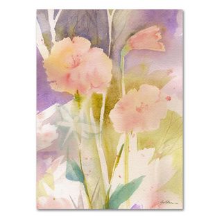 Sheila Golden 'Pink Dragonfly Shadows' Canvas Art Trademark Fine Art Canvas