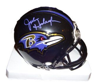 John Harbaugh Autographed Baltimore Ravens Mini Helmet W/PROOF, Picture of John Signing For Us, Baltimore Ravens, Super Bowl XLVII Champs at 's Sports Collectibles Store