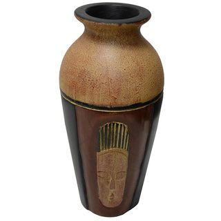 Hand finished Fanti Wooden Vase (Ghana) Vases