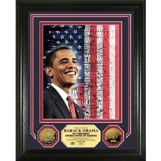 Barack Obama 24KT Gold Coin Inauguration Photo Mint "USA"  Sports Related Collectible Photomints  Patio, Lawn & Garden