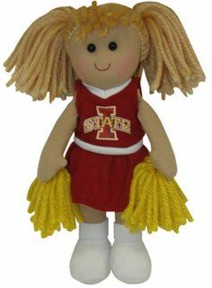 NCAA Iowa State Cyclones Small Plush Cheerleader Doll  Sports Related Collectibles  Sports & Outdoors