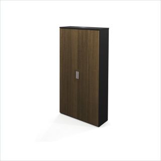 Bestar Pro Concept Armoire in Black and Milk Chocolate   110716 1198