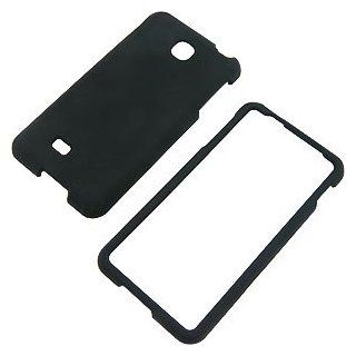 Black Rubberized Protector Case for LG Escape P870 Cell Phones & Accessories