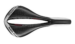 Selle San Marco Mantra Carbon FX Bicycle Cycling Road Bike Saddle 170gr 485W003   Black / White  Bike Saddles And Seats  Sports & Outdoors
