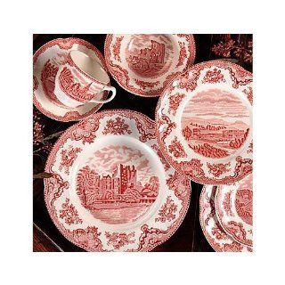 Johnson Brothers Old Britain Castles 20 Piece Dinnerware Set, Pink Kitchen & Dining