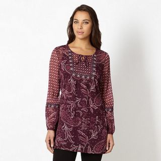 The Collection Purple paisley top