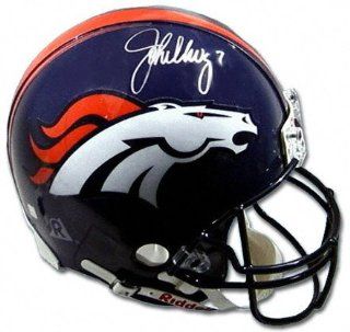 John Elway & Terrell Davis Denver Broncos Combo Autographed Pro Helmet  Sports Related Collectible Helmets  Sports & Outdoors