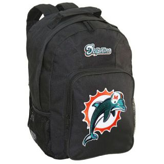 Concept One Miami Dolphins Southpaw Heavy Duty Logo Applique Black Backpack