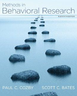 Methods in Behavioral Research Paul Cozby, Scott Bates 9780078035159 Books