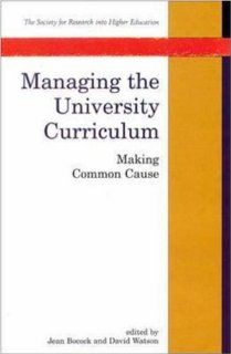 Managing the University Curriculum (Society for Research into Higher Education) Jean Bocock 9780335193394 Books