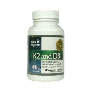 Nutri Supreme Research K2 and D3   60 Vegetarian Capsules Health & Personal Care