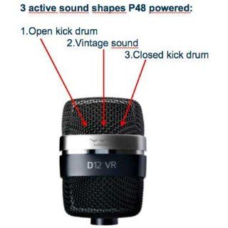 AKG Pro Audio D12VR Dynamic Kick Microphone for Drums Musical Instruments