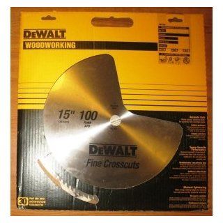 DEWALT DW7652 15 Inch 100 Tooth ATB Fine Crosscutting Saw Blade with 5/8 Inch Arbor   Circular Saw Blades  