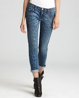 Current/Elliott Jeans   The Rolled Skinny in Indigo Leopard's