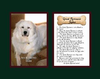 Dog Rules Great Pyrenees Wall Decor Pet Saying Dog Saying   Decorative Plaques