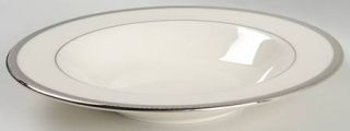 Haviland Shelton Rim Soup Bowl, Fine China Dinnerware   Platinum Encrusted Rim,P