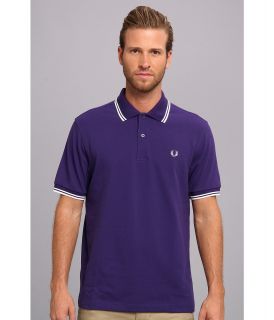 Fred Perry Twin Tipped Fred Perry Polo Mens Short Sleeve Pullover (Purple)