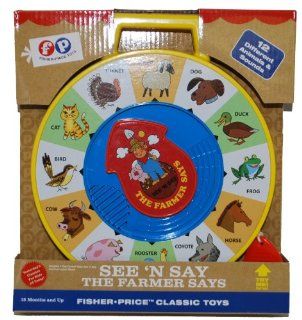 Fisher Price Classic Farmer Says See 'n Say Toys & Games