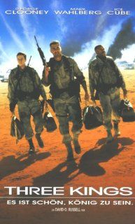Three Kings [VHS] George Clooney, Mark Wahlberg, Ice Cube, Spike Jonze, Cliff Curtis, Nora Dunn, Jamie Kennedy, Sad Taghmaoui, Mykelti Williamson, Holt McCallany, Judy Greer, Christopher Lohr, David O. Russell, Alan Glazer, Bruce Berman, Charles Roven, D