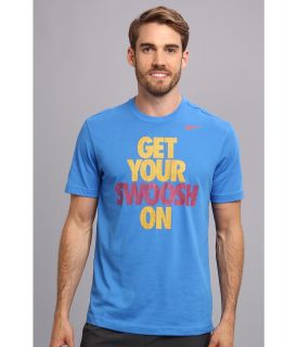 Nike Get Your Swoosh On Tee Mens Short Sleeve Pullover (Blue)